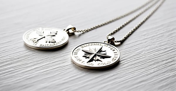 La magie des médailles de baptême en or blanc